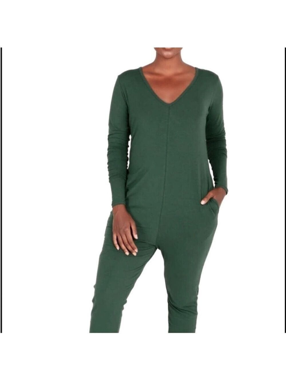 Smash + Tess The Friday Romper Green Long Sleeve Loungewear Onesie Size XXL - Picture 2 of 8